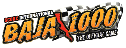 SCORE International Baja 1000 title screen for Playstation 2